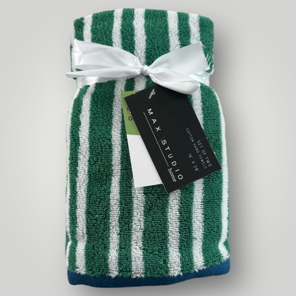 Max Studio Home Cotton Hand Towel 2-Piece Set